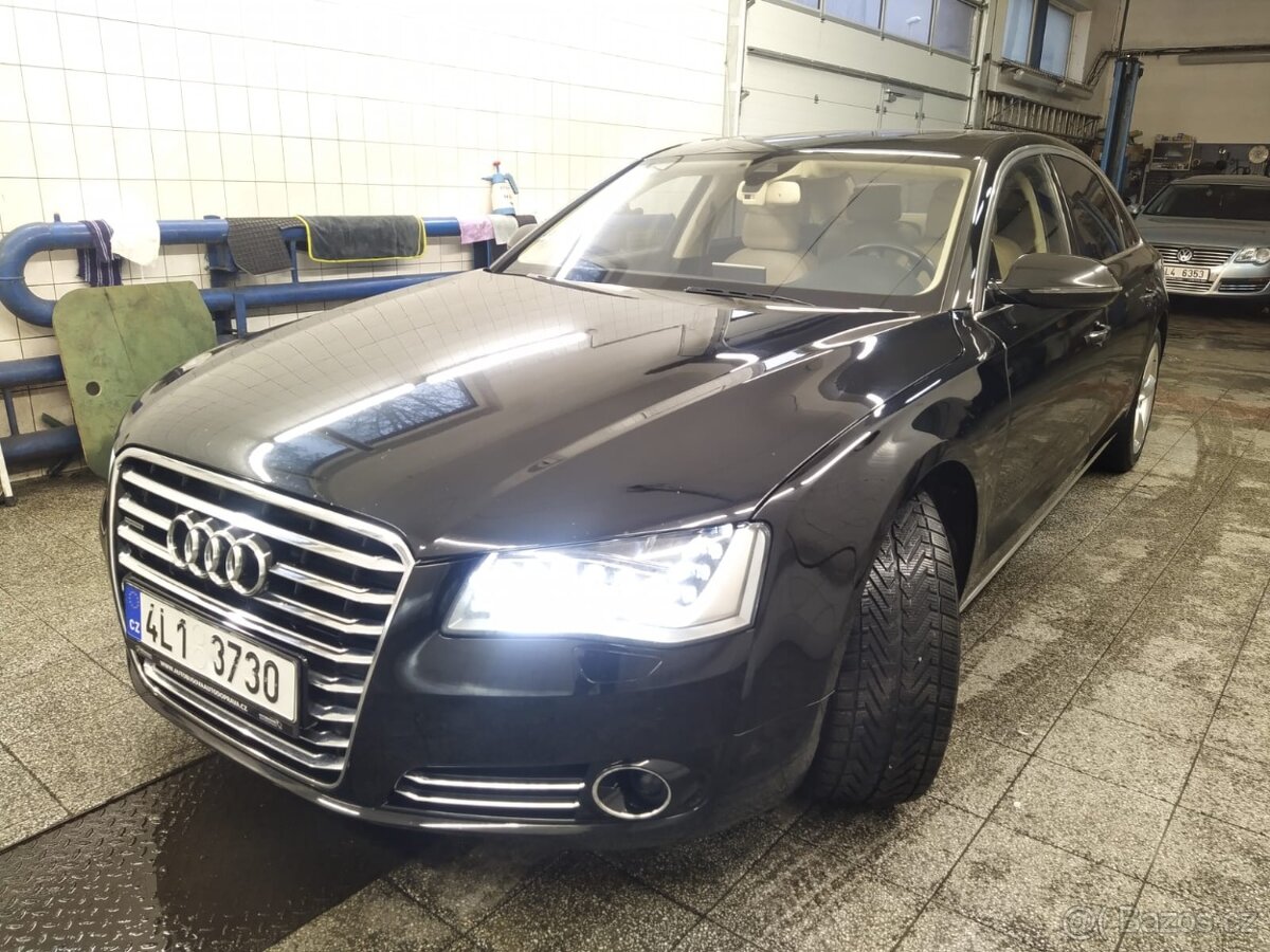 Audi A8L 4,2 Tdi Quattro koupeno v ČR, první majitel 2012