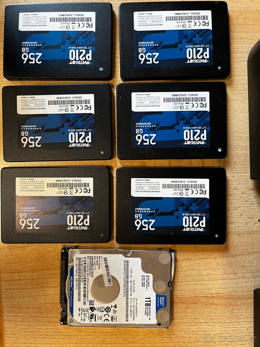 SSD disky z notebooků