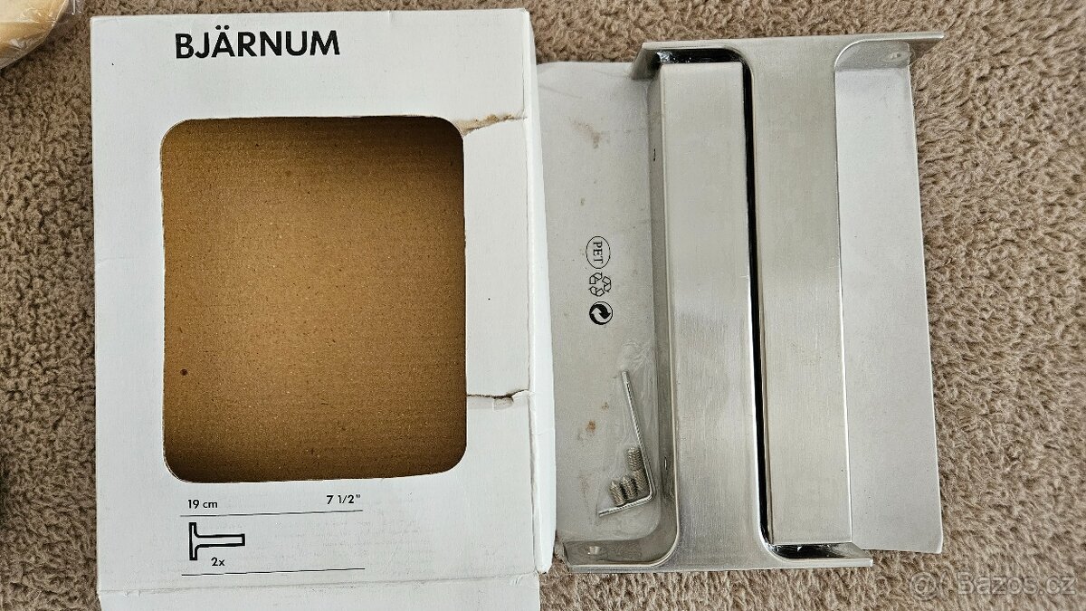 Hliníková konzola polička IKEA EKBY BJÄRNUM 19cm