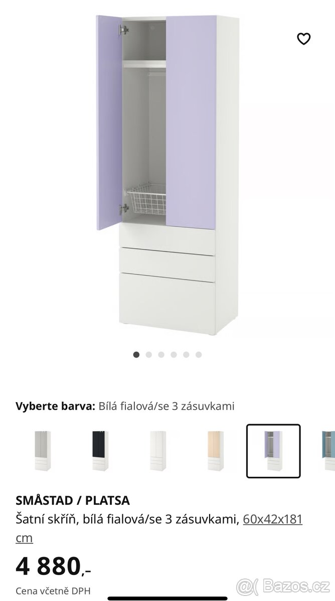 Šatní skříň Ikea