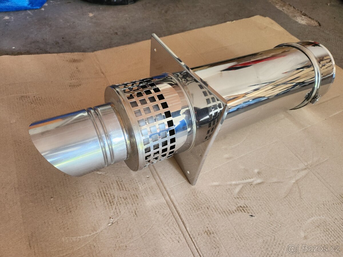 Nerezový komín - přisávací hlava, průměr 100mm