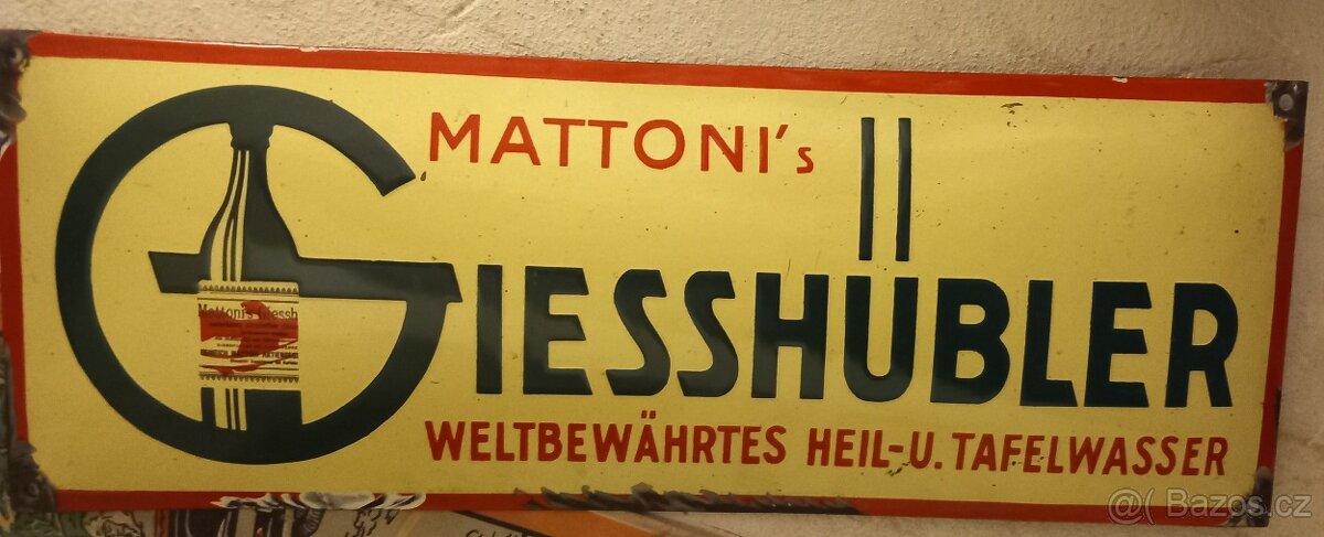 Smaltovaný cedule Mattoni