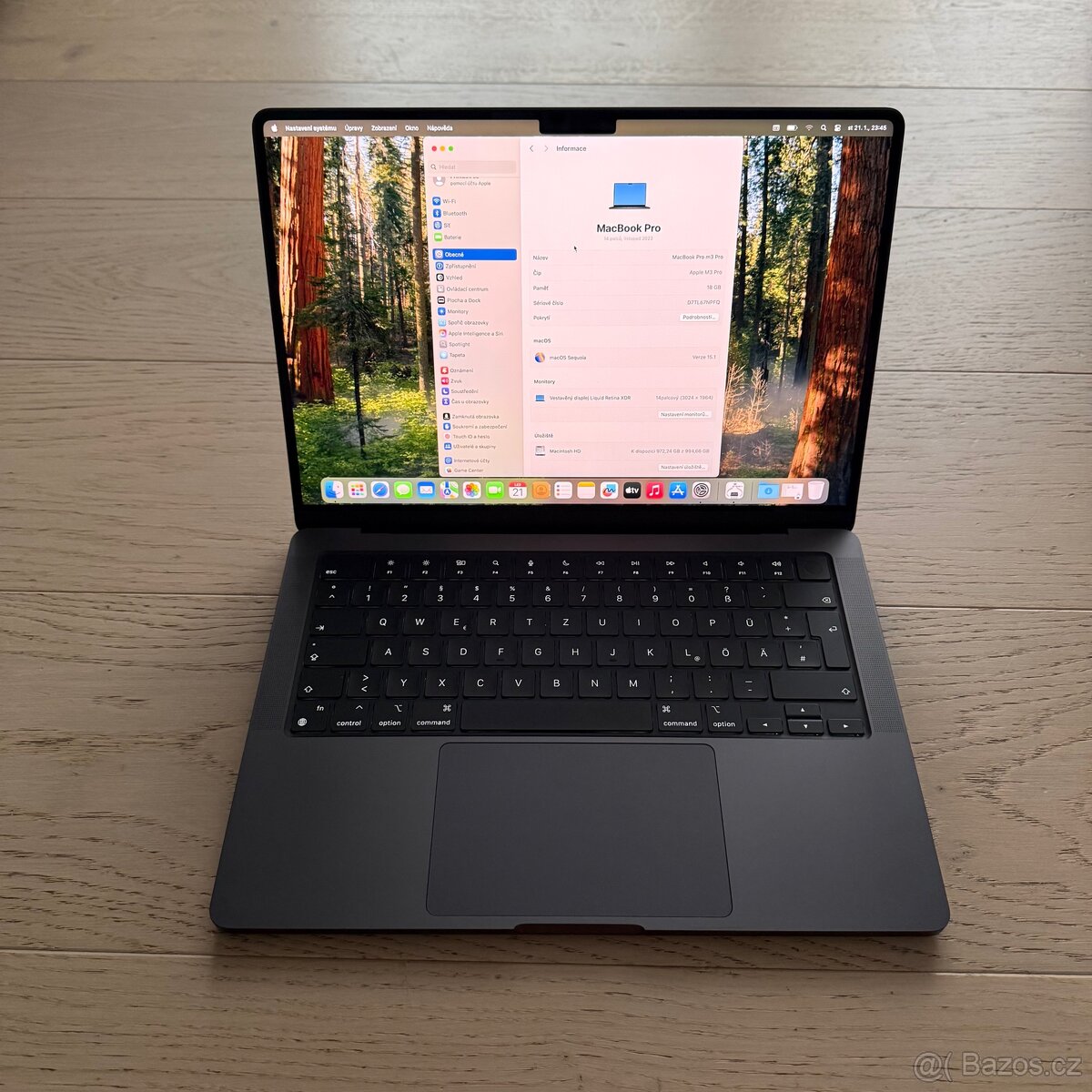 ZÁNOVNÍ APPLE MACBOOK PRO 14” 2024 M3PRO(12core)/1TB/18GB