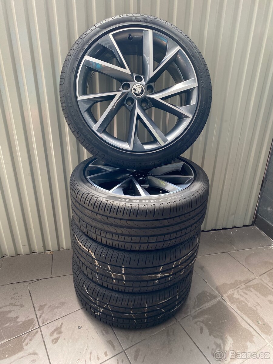 Alu Kola 19” Škoda Superb včetně pneu 235/40R19
