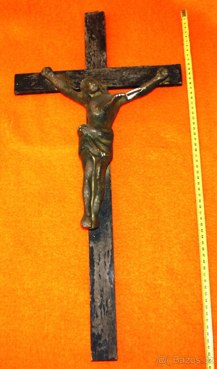 Svatý Ježíš Kristus kříž dřevěný2 socha soška figura figurka