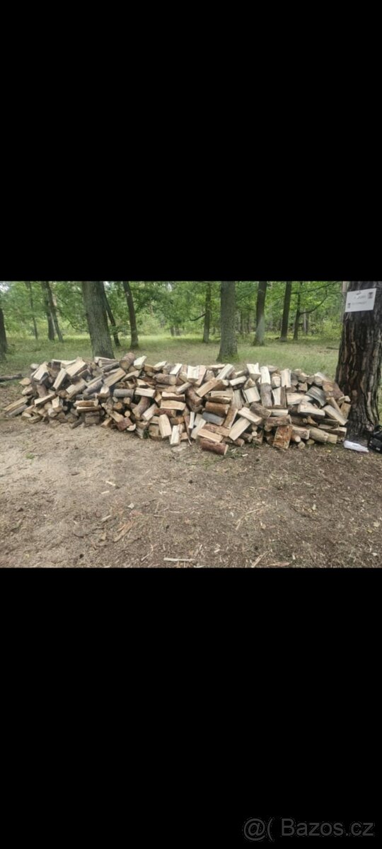 Měkké palivové dřevo štípané