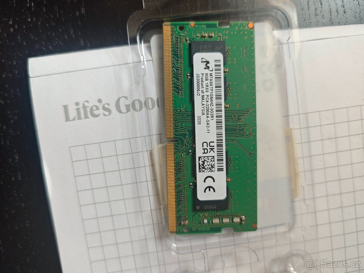 Paměť notebook DDR4 8 gb