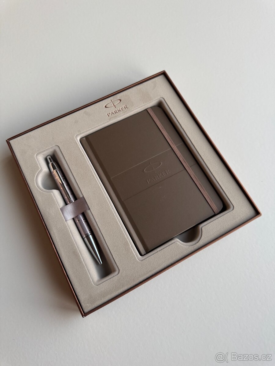 Parker dárková sada – kuličkové pero + zápisník, nové