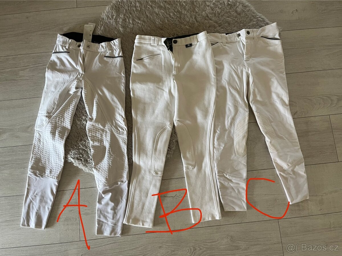 Dětské závodní bílé rajtky