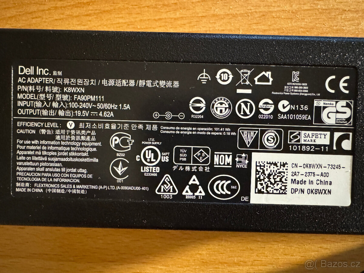 Dell napájecí adaptér 19,5V 4,62A