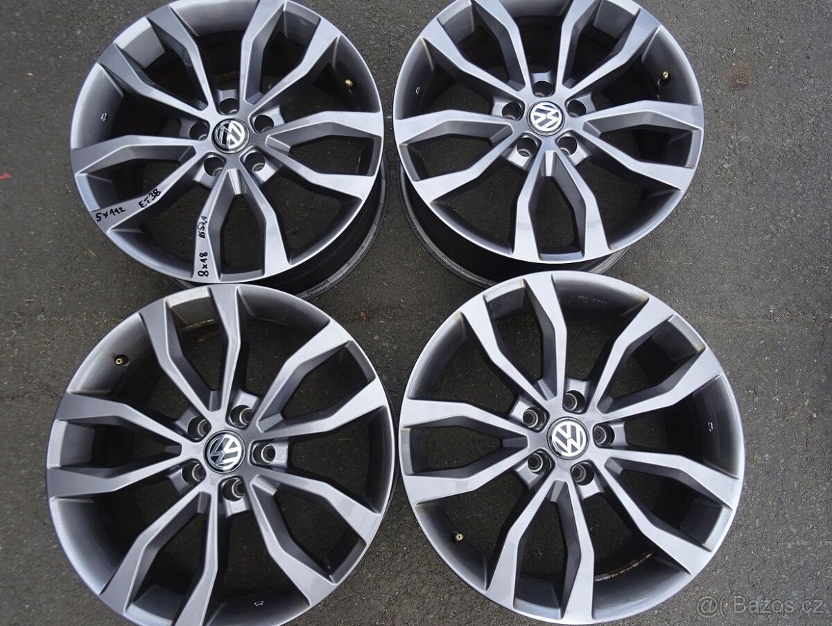 Alu disky na Volkswagen 18", 5x112, ET 38, šířka 8J