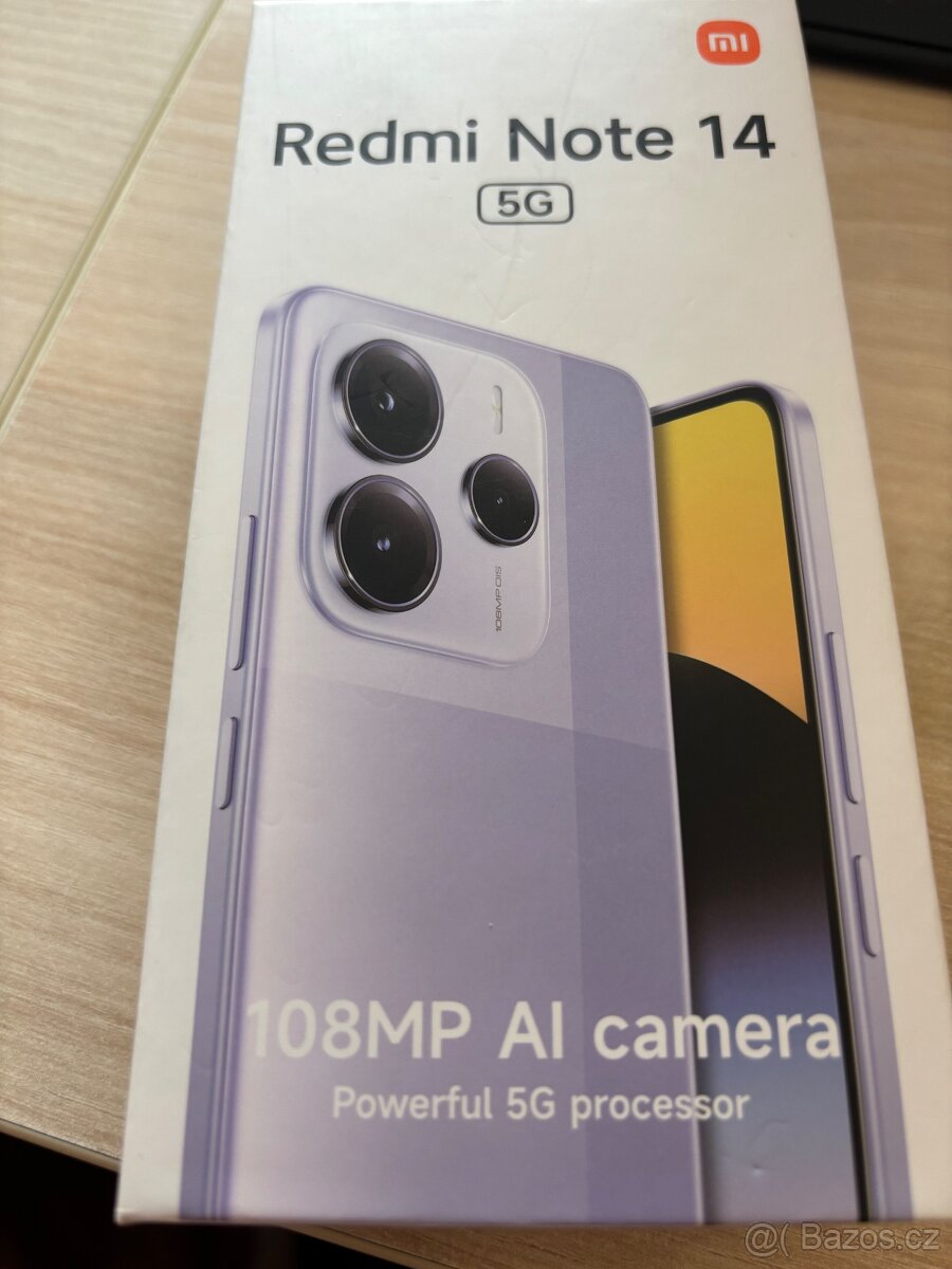 Xiaomi Redmi Note 14 5G 8GB/256GB Black Nové