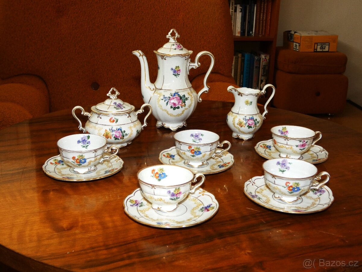 Porcelánový mokkaservis
