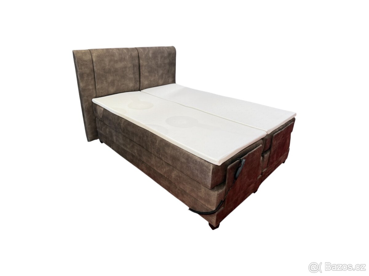 Postel BOXSPRING 140x200 elektr. poloh. NOVÁ 2.j.