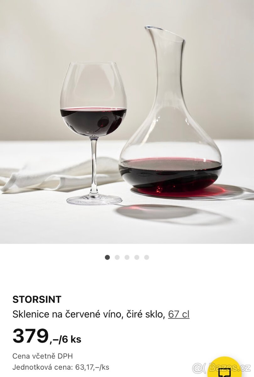 Sklenice na víno IKEA STORSINT