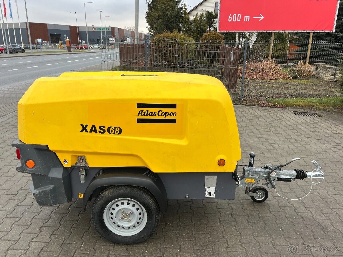Mobilní přívěsný kompresor Atlas Copco XAS 68, 2018rv