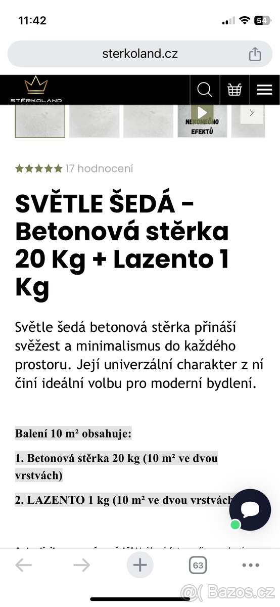 Betonová stěrka