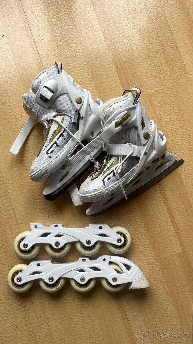 Brusle dívčí rostoucí 35-39 2 v 1