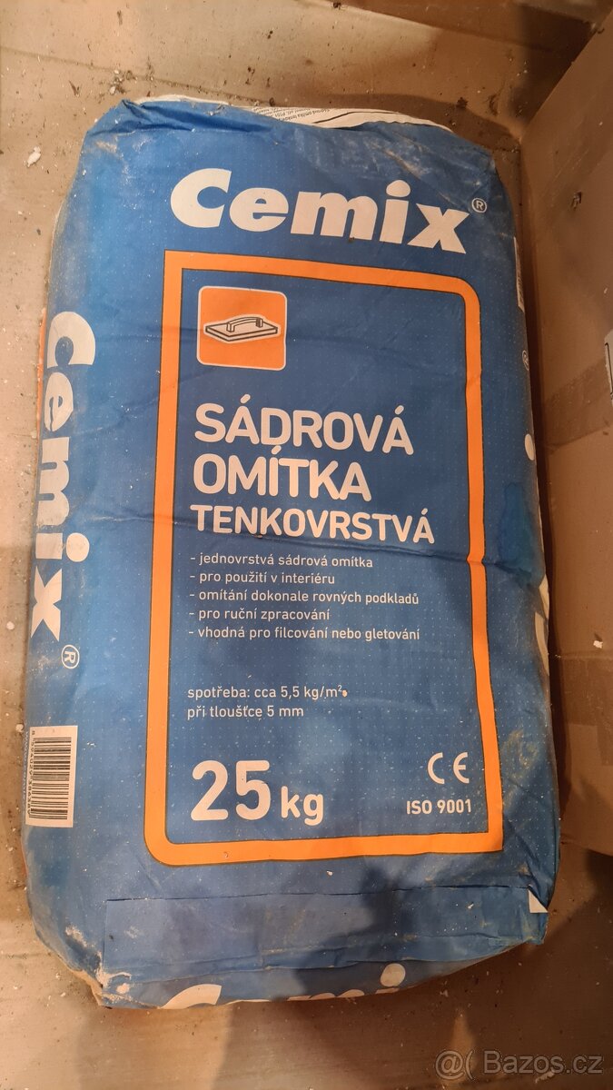 Sádrová omítka tenkovrstvá 25kg