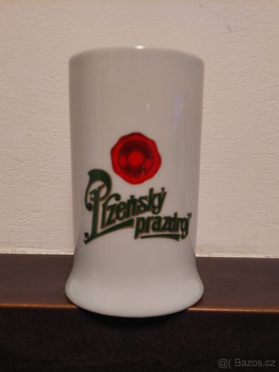 Pilsner Urquell,Plzeň půllitr,keramický