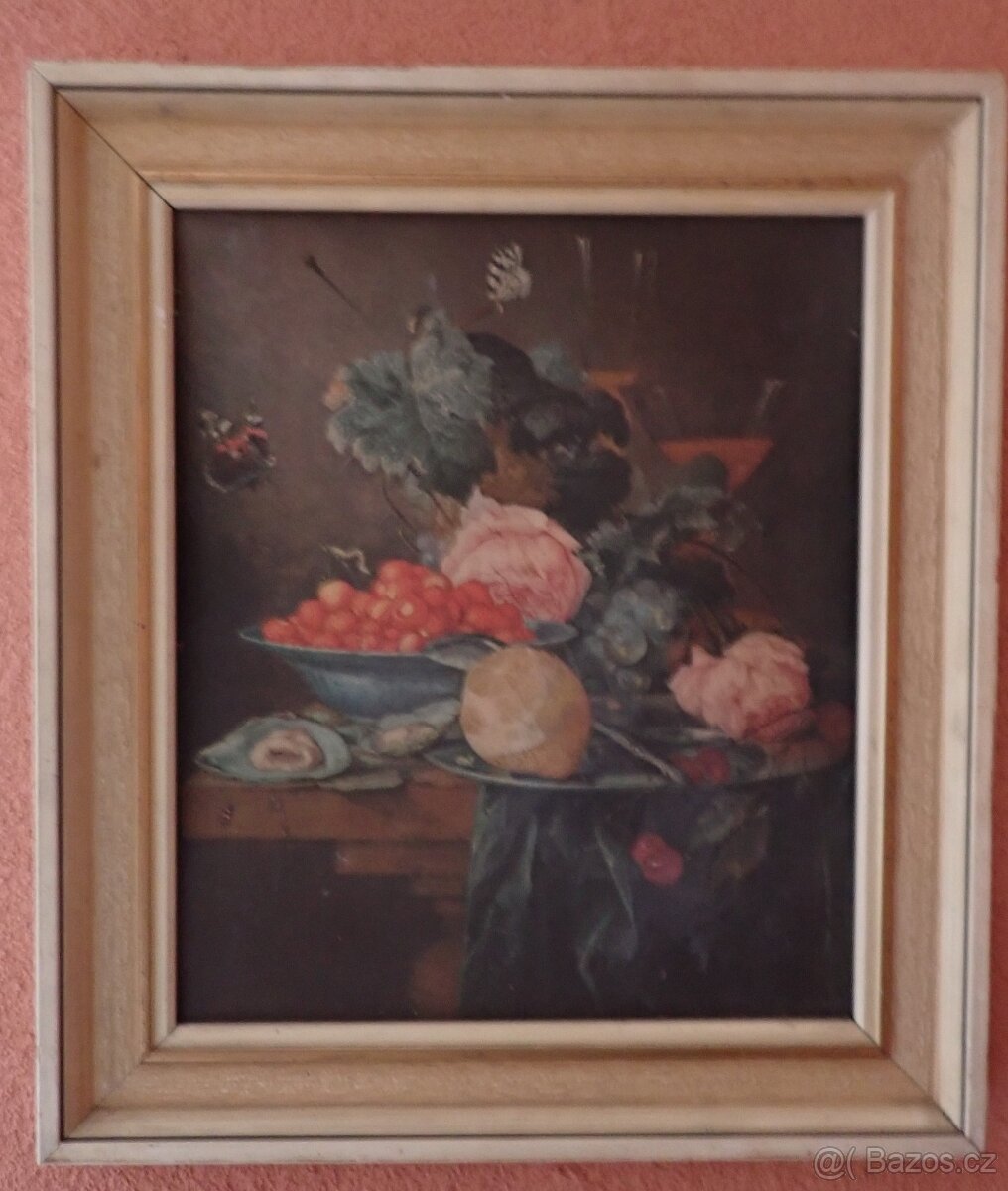 Jan de Heem, zátiší s ovocem, olej, 42x35,5 cm