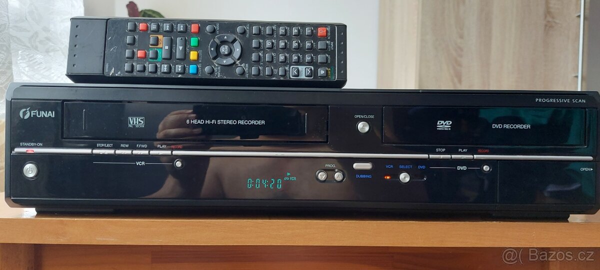 COMBO FUNAI ZÁZNAM  Z VHS NA DVD