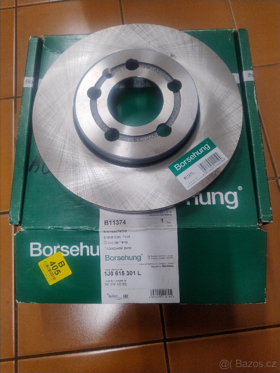 Nový přední brzdový kotouč pro Octavia 1, 1J0615301L