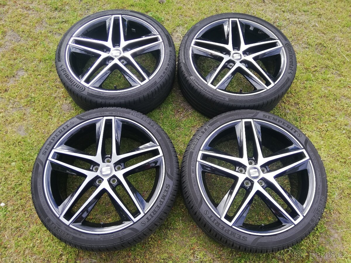 alu Seat Ibiza,Škoda Rapid,Fabia,Polo,letní 215/40/18