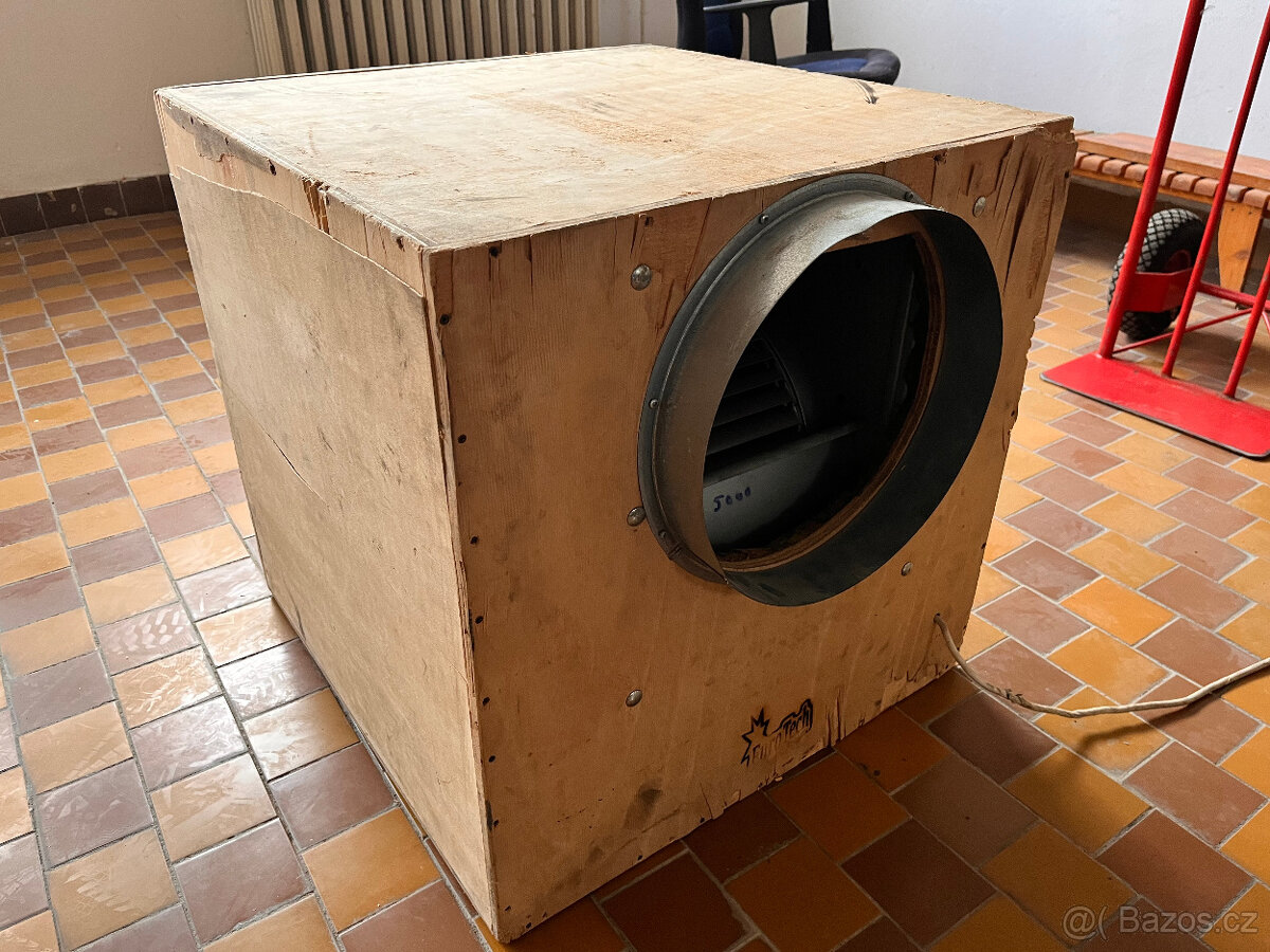 Airbox 5000 m3/h - odhlučněný ventilátor, průmyslový, ulita