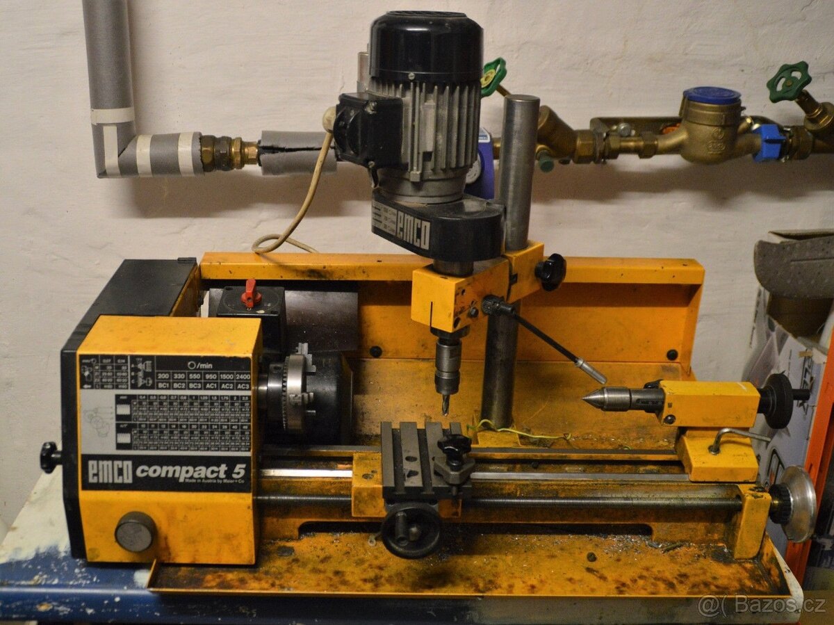 Drehmaschine mit Fräsvorrichtung Emco Compact 5 inkl. Zubehö