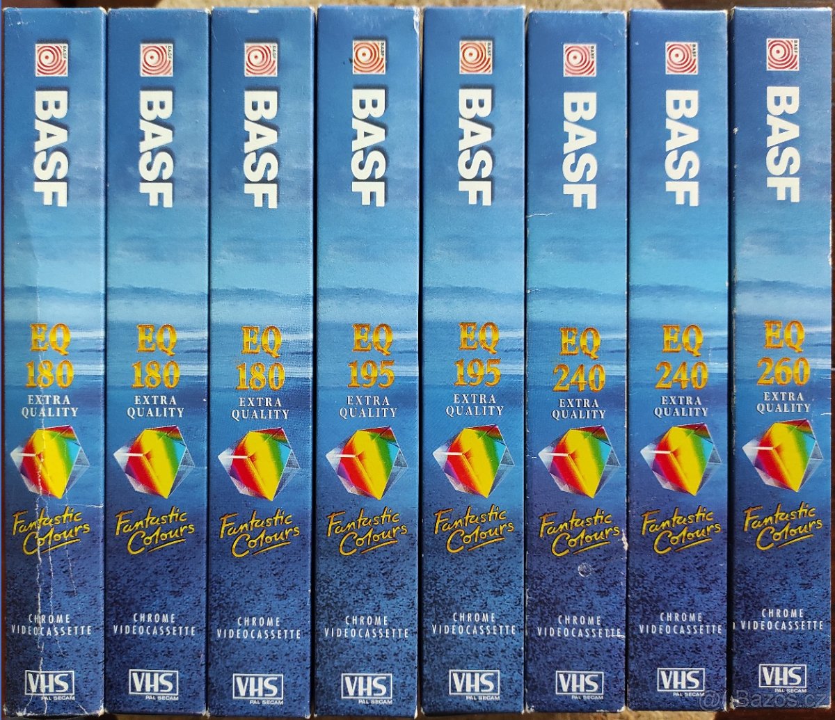 VIDEOKAZETY VHS-BASF, TDK, SONY ...