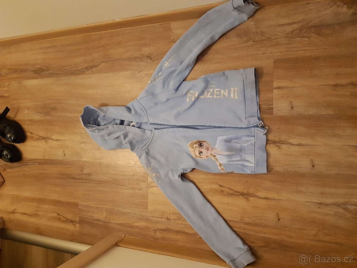 Frozen Elsa mikina, vel.134 za 40 Kč
