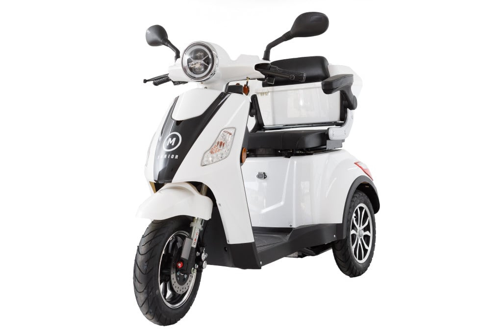 Premium Elektrický vozík MSENIOR 1000W lithiová bat. BÍLÁ