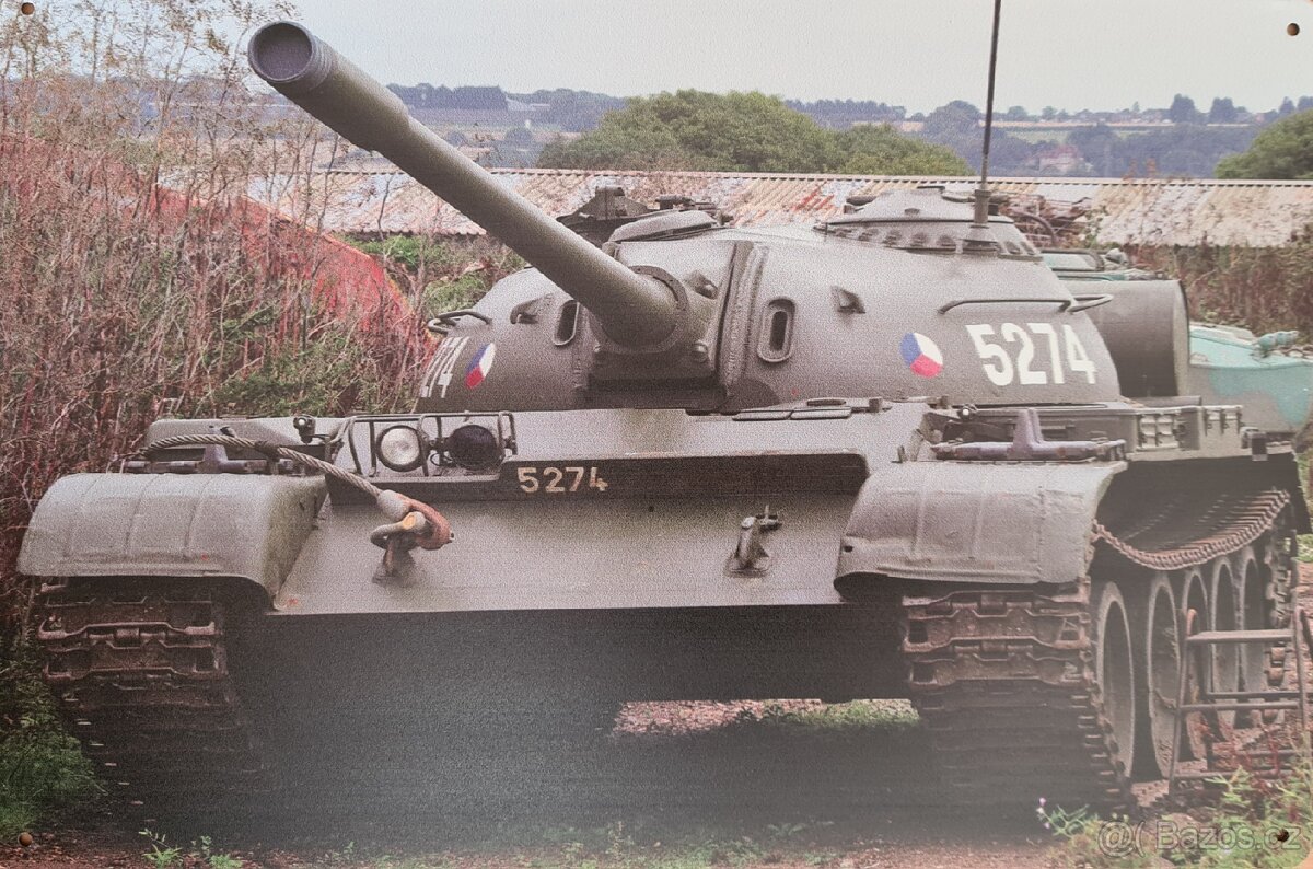 Kovová cedule 30x20 TANK T-55
