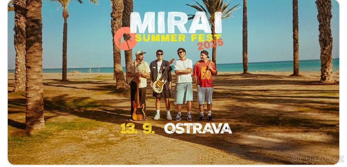 Mirai Summer Fest Ostrava 13.9.-VIP lístek