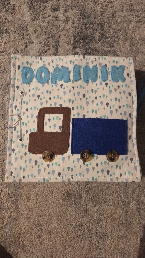 Nádherná látková knížka pro děti Dominik