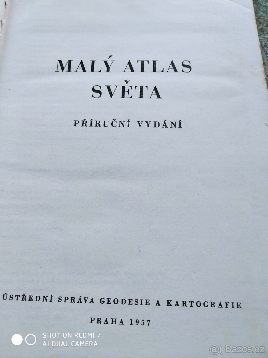 Starý atlas světa 1957