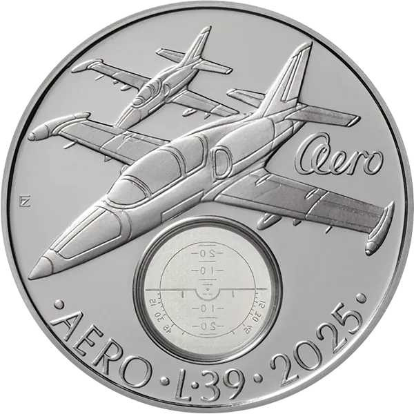 Pamětní stříbrná mince ČNB 2025 Aero L-39 Albatross BK
