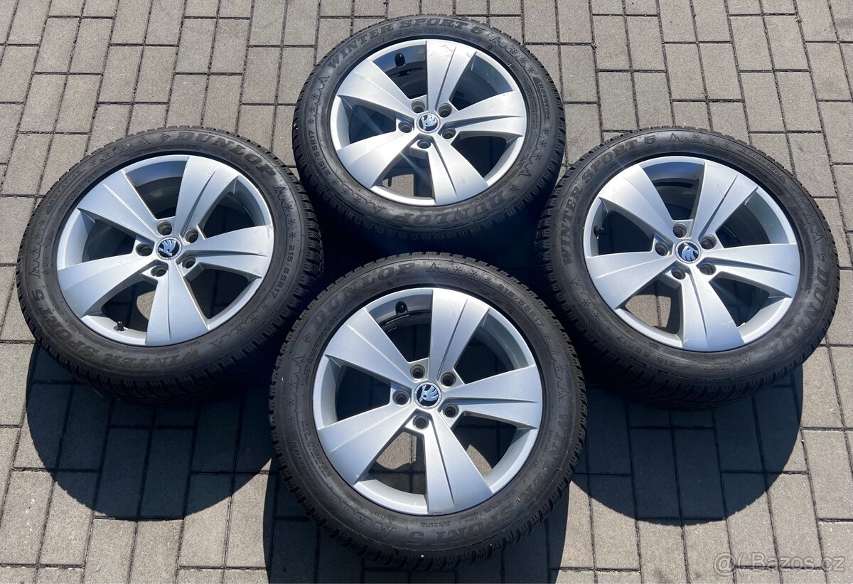 Superb - 17 Triton + zimní 215/55 R17 Dunlop 8mm