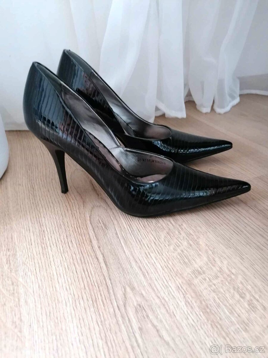 nové černé lodičky, vel. 36/37