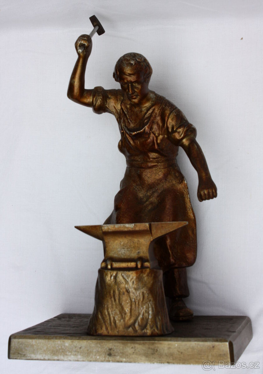 Socha kovář, soška, figura, figurka, busty, bysta, bista