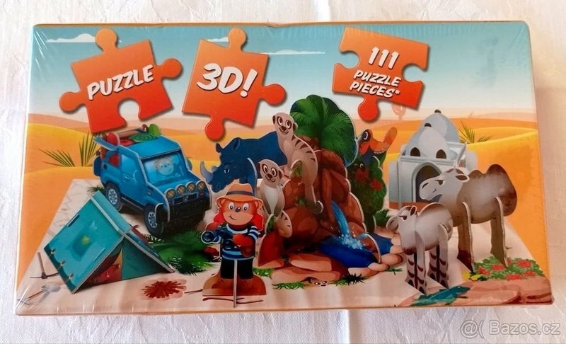 Nové 3D Puzzle - SAFARI - 111 dílků - nerozbalené.