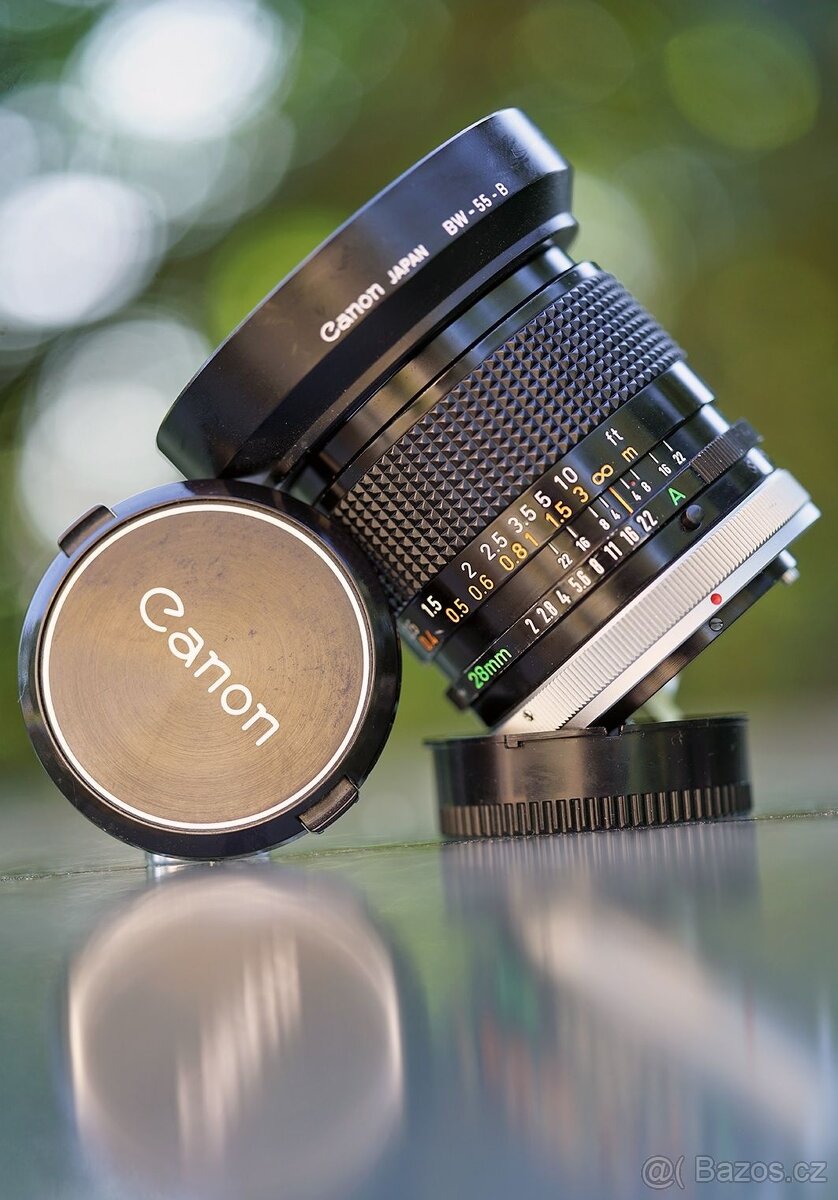 Canon FD 28mm f/2 SSC Lens pro kinofilm, digitál, videomod