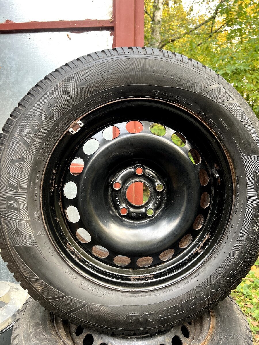 Náhradní kolo zimni Dunlop r16 215/65, 5x112