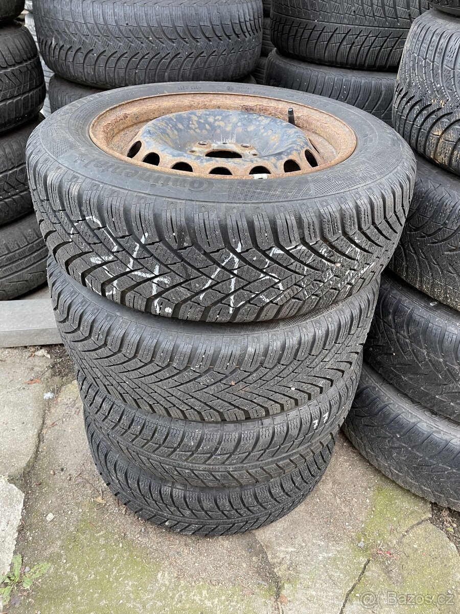 Plech disky 4x98 včetně zimních pneu 175/65R14
