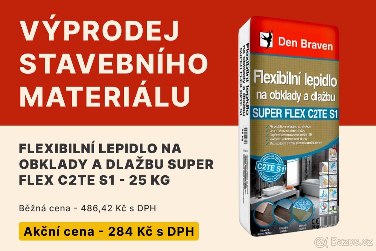 Lepidlo na obklady a dlažbu c1t c2te s1 c2 c2t