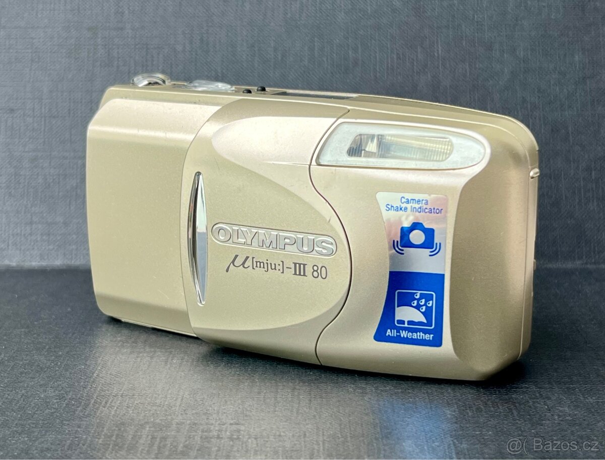 Olympus mju III 80 – kompaktní analogový fotoaparát