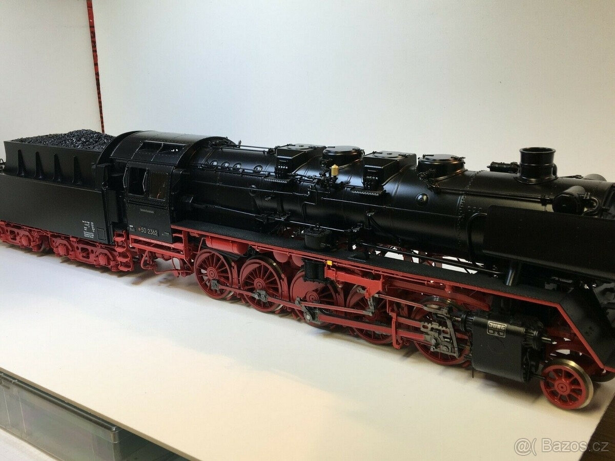 KM 1 500843 Parní lokomotiva BR 50 2362 Nákladní vůz Witte D