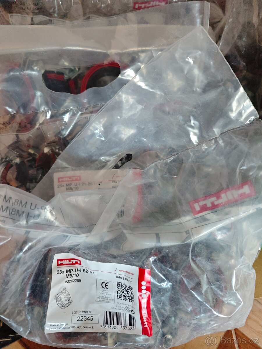 Predám potrubné objímky HILTI a Sikla