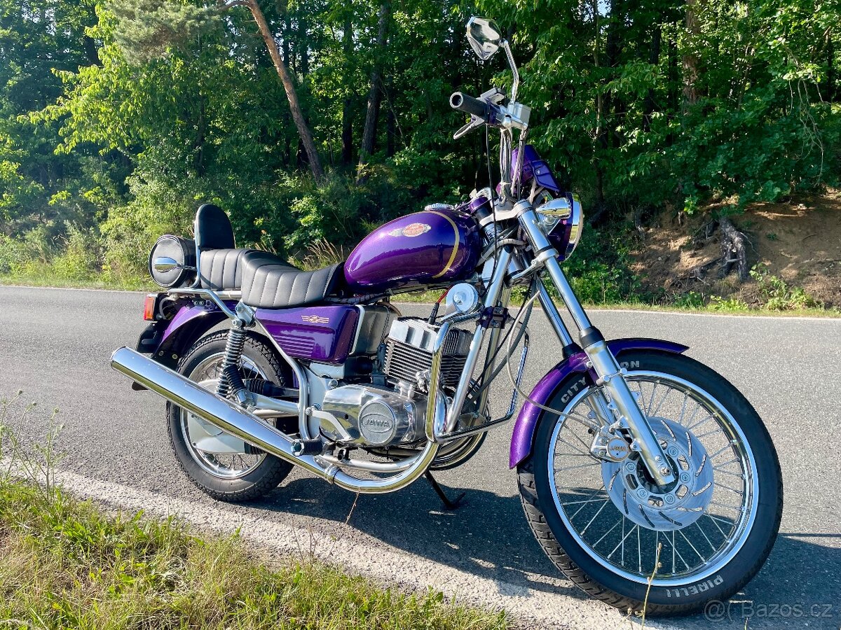 350 Chopper s alarmem, el. startérem, TP ČR